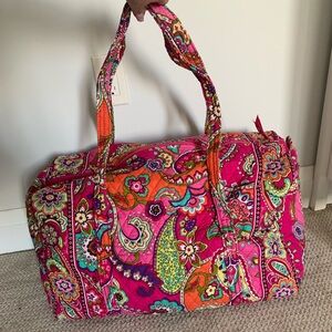 Vera Bradley paisley duffle bag